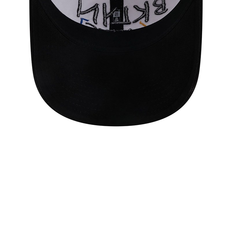 White New Era Brooklyn Nets Authentics City Edition Adjustable Cap 9twenty | RLEA56940