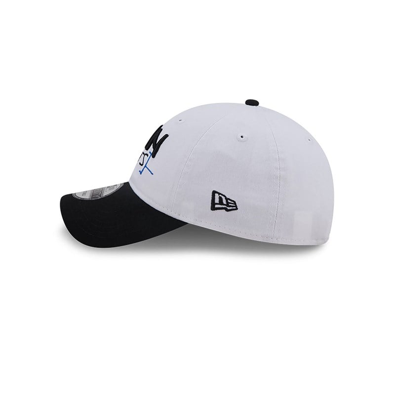 White New Era Brooklyn Nets Authentics City Edition Adjustable Cap 9twenty | RLEA56940