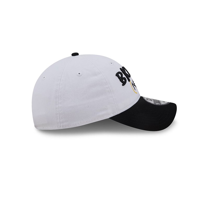 White New Era Brooklyn Nets Authentics City Edition Adjustable Cap 9twenty | RLEA56940