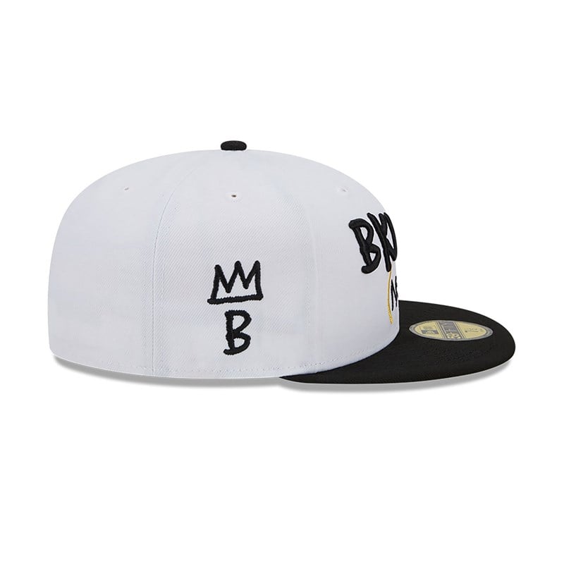 White New Era Brooklyn Nets Authentics City Edition Fitted Cap 59fifty | RMKA59132