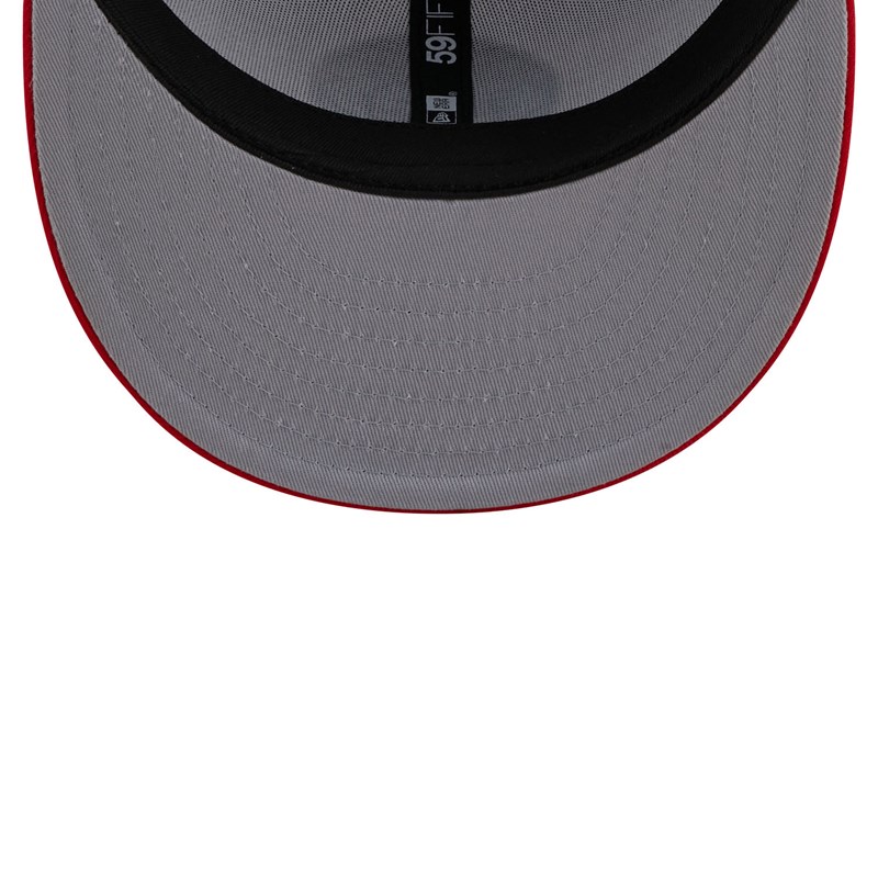 White New Era Brooklyn Nets NBA Classic Fitted Cap 59fifty | TXVR31567