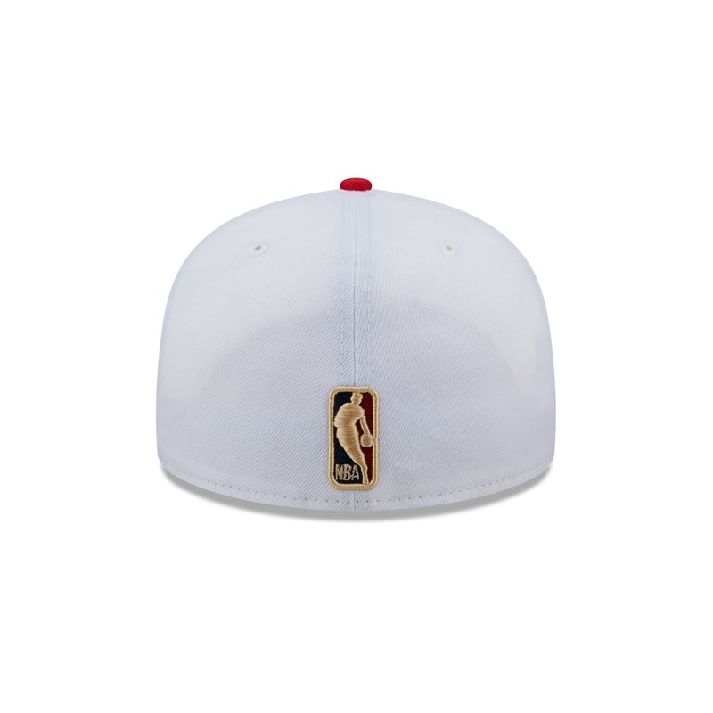 White New Era Brooklyn Nets NBA Classic Fitted Cap 59fifty | TXVR31567