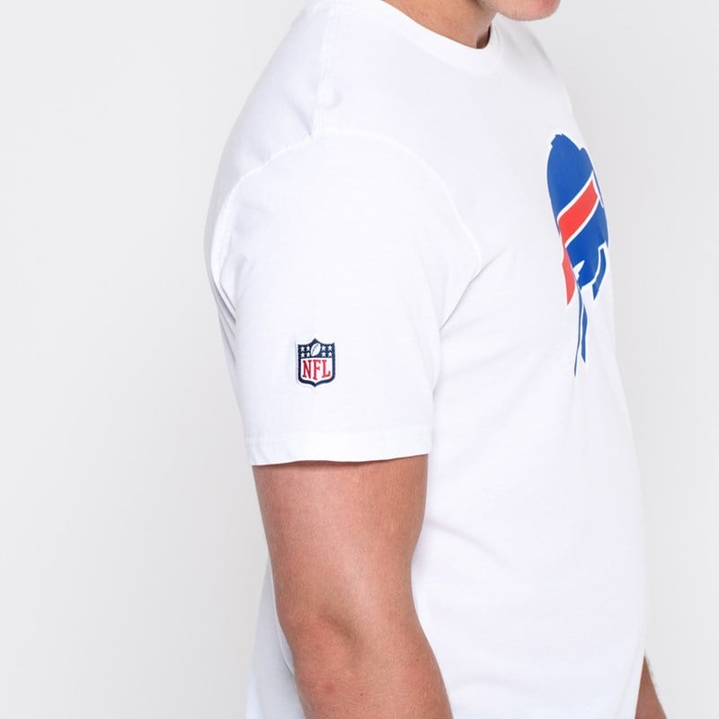 White New Era Buffalo Bills NFL Team Logo T-Shirt | QWLZ38210