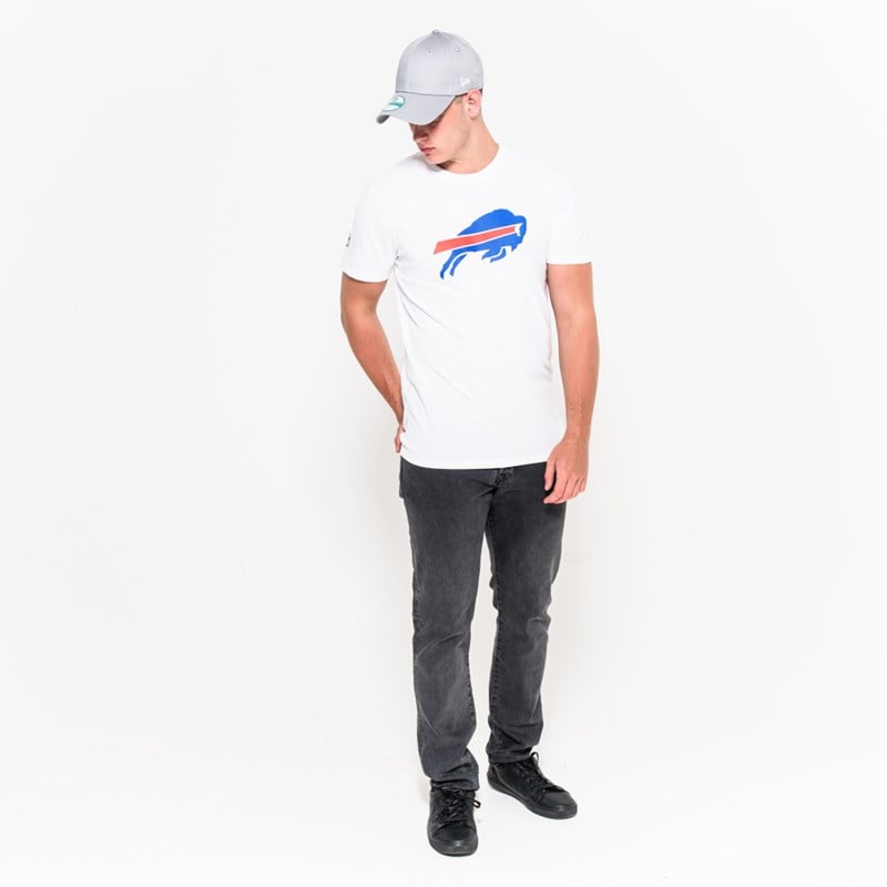 White New Era Buffalo Bills NFL Team Logo T-Shirt | QWLZ38210