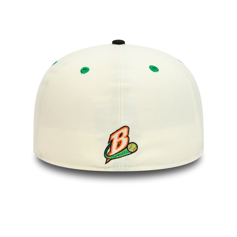 White New Era Buffalo Bisons Milb Chrome Fitted Cap 59fifty | DAQE08314