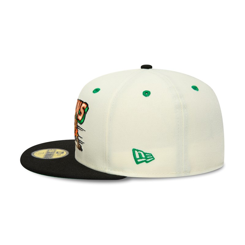 White New Era Buffalo Bisons Milb Chrome Fitted Cap 59fifty | DAQE08314