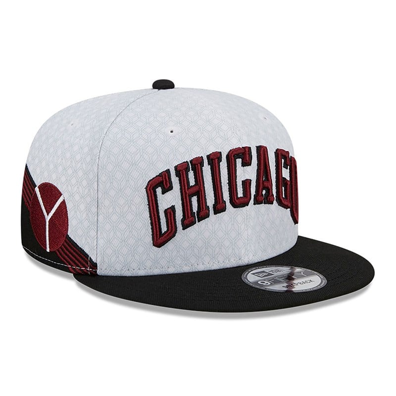 White New Era Chicago Bulls Authentics City Edition Cap 9fifty | GMLB30469