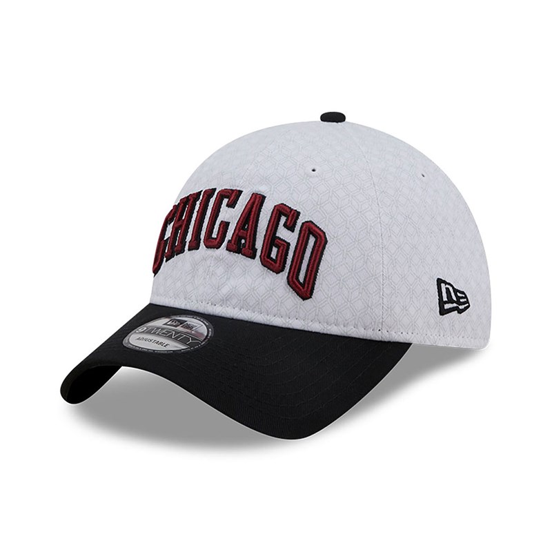 White New Era Chicago Bulls Authentics City Edition Adjustable Cap 9twenty | PFKI64029