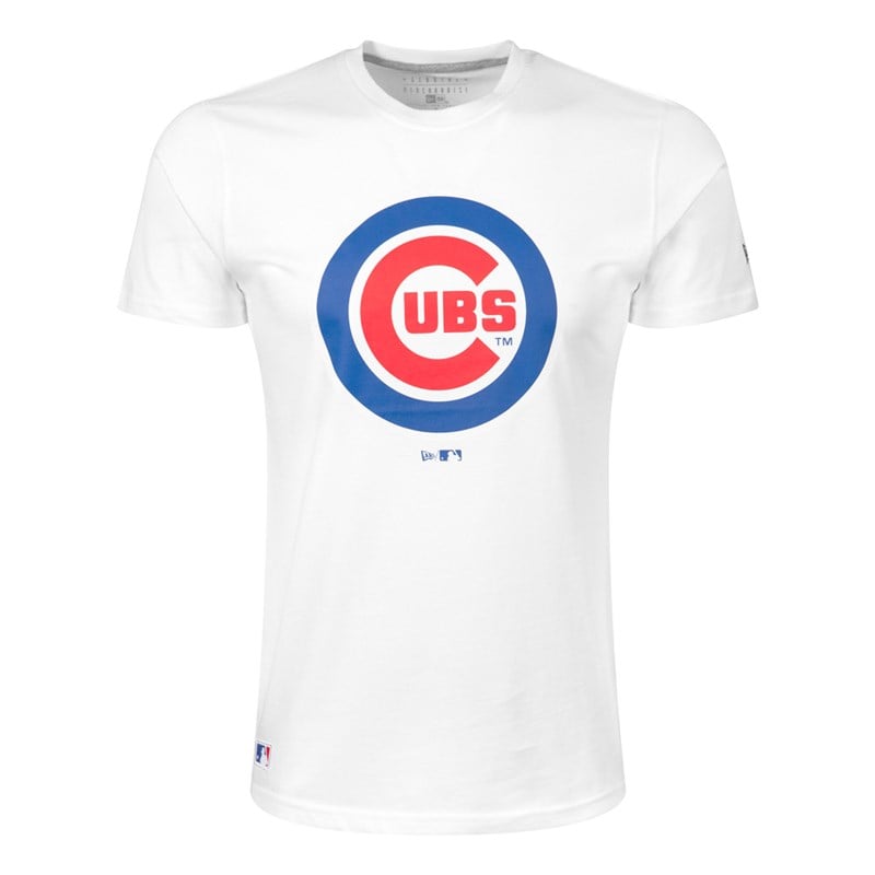 White New Era Chicago Cubs Team Logo T-Shirt | MHPW93851