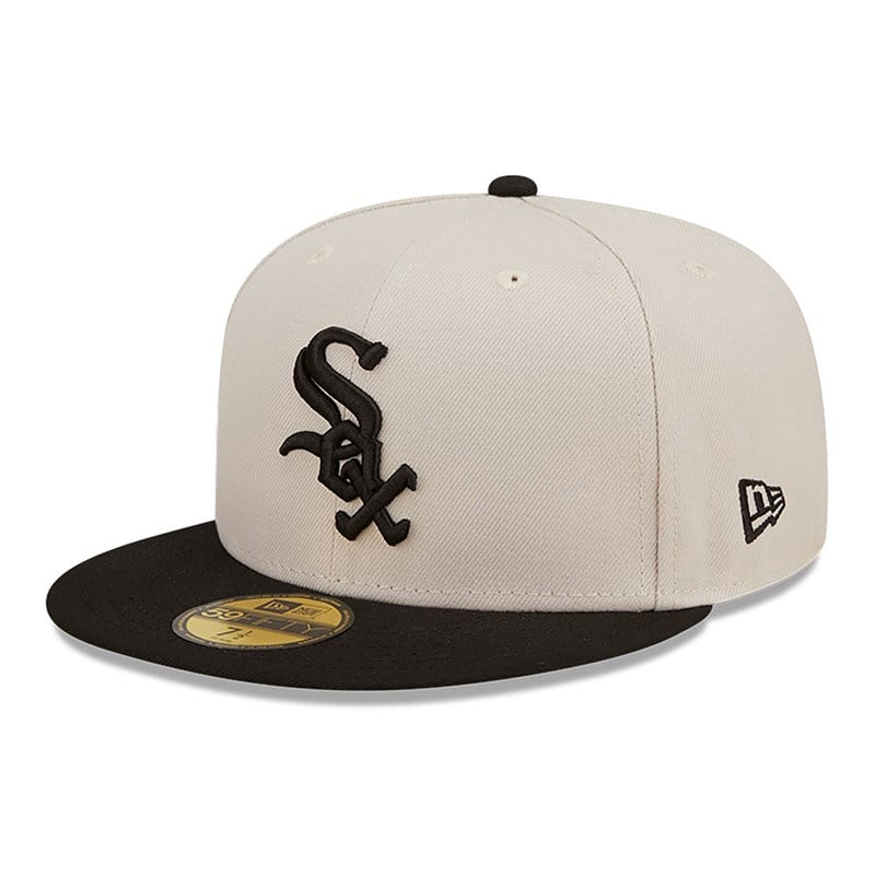 White New Era Chicago Sox Fall Classic Fitted Cap 59fifty | JWVH21079