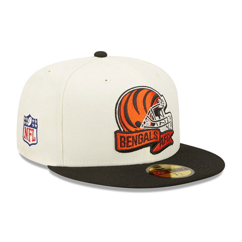 White New Era Cincinnati Bengals NFL Sideline 2022 Fitted Cap 59fifty | KOBD13084