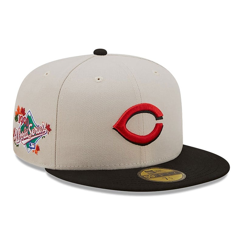 White New Era Cincinnati Reds Fall Classic Fitted Cap 59fifty | TMCS15670