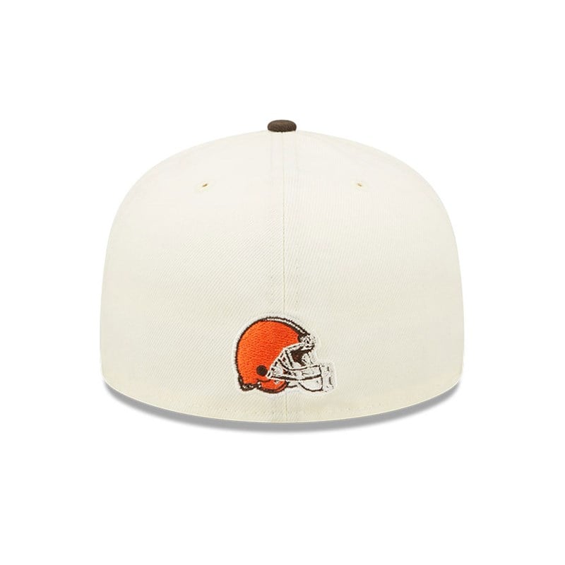 White New Era Cleveland Browns NFL Sideline 2022 Fitted Cap 59fifty | QRYN81975