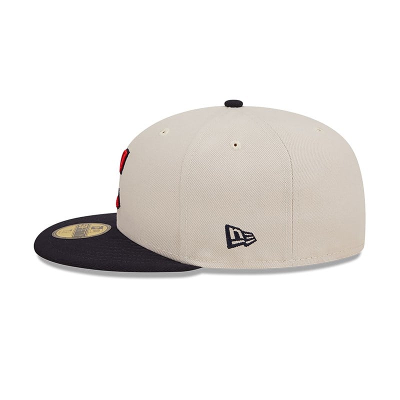 White New Era Cleveland Guardians Fall Classic Fitted Cap 59fifty | RDIT35078