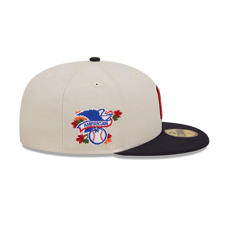 White New Era Cleveland Guardians Fall Classic Fitted Cap 59fifty | RDIT35078