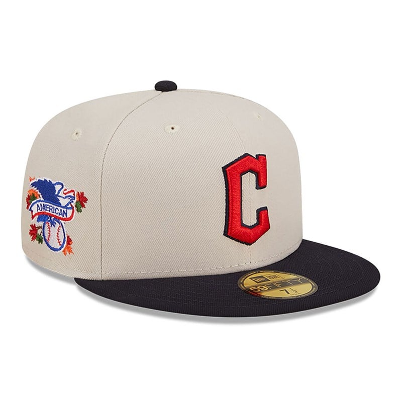 White New Era Cleveland Guardians Fall Classic Fitted Cap 59fifty | RDIT35078