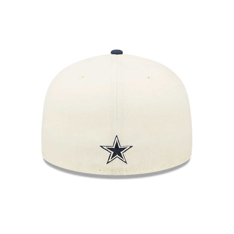 White New Era Dallas Cowboys NFL Sideline 2022 Fitted Cap 59fifty | RZCU34590