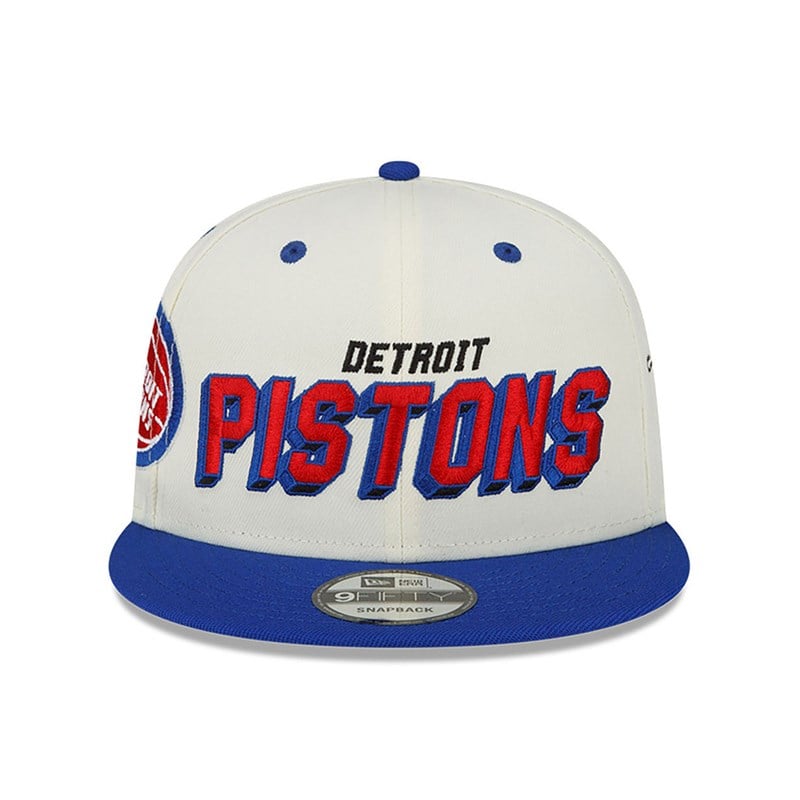 White New Era Detriot Pistons Awake 9fifty | HEGW82546