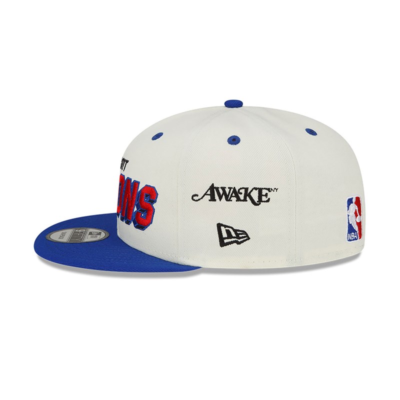 White New Era Detriot Pistons Awake 9fifty | HEGW82546