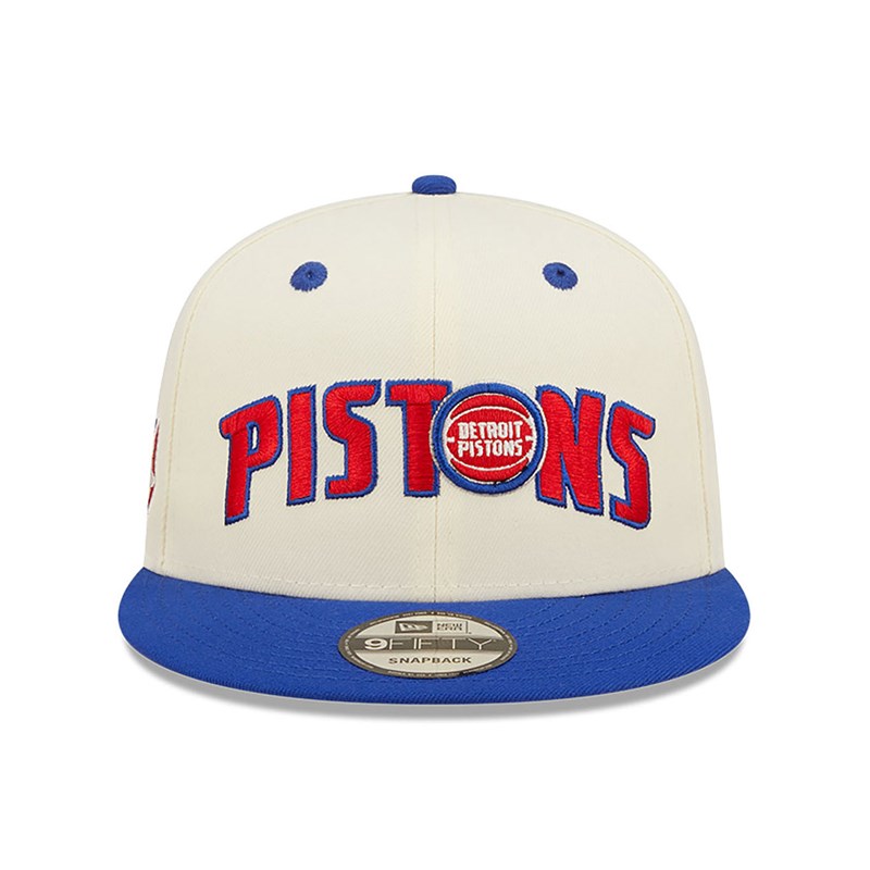 White New Era Detriot Pistons Blend Cap 9fifty | OWLF80726