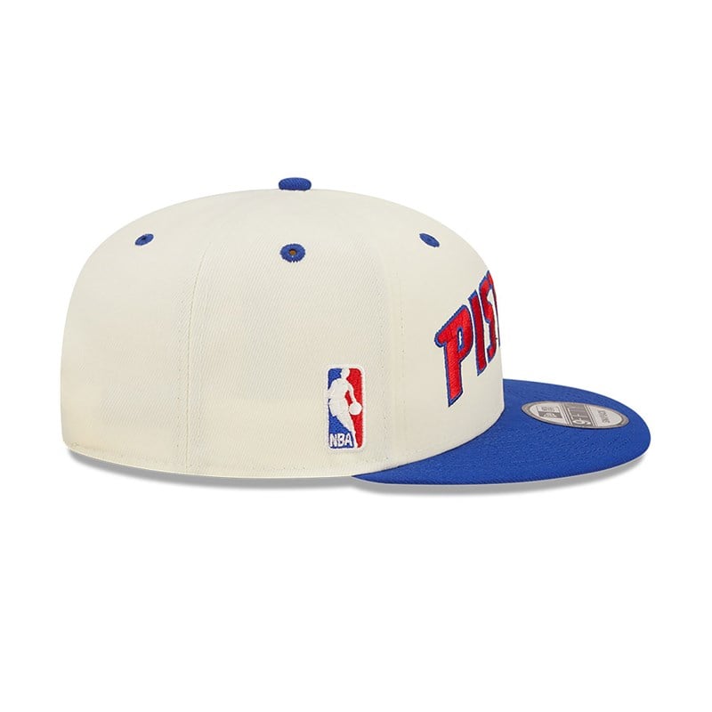 White New Era Detriot Pistons Blend Cap 9fifty | OWLF80726