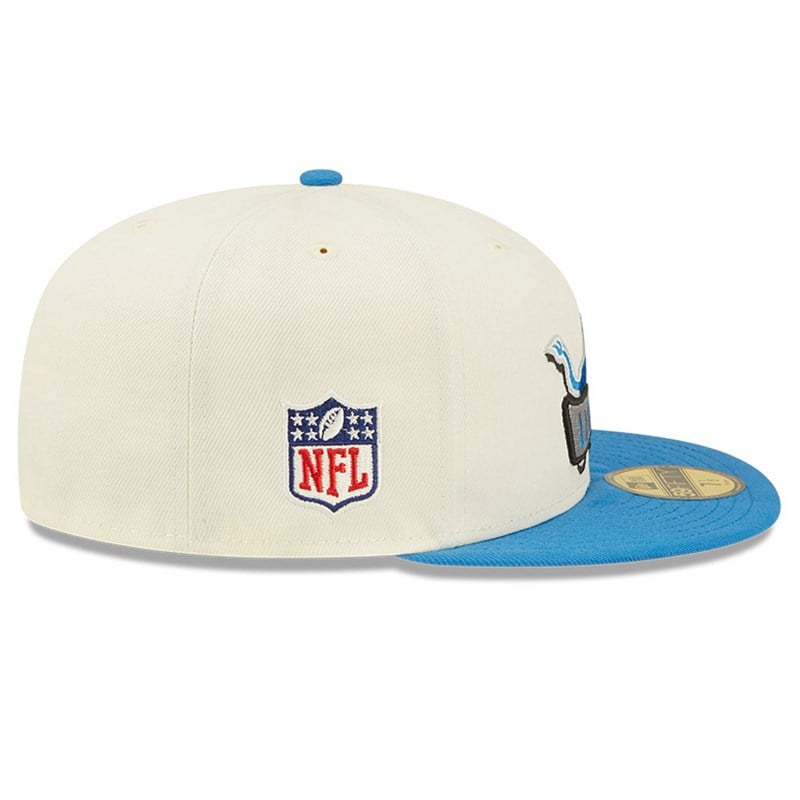 White New Era Detroit Lions NFL Sideline 2022 Fitted Cap 59fifty | TFGA32679