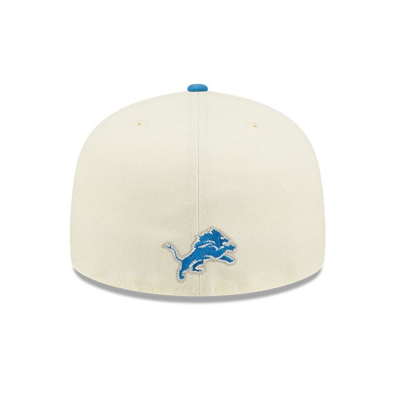 White New Era Detroit Lions NFL Sideline 2022 Fitted Cap 59fifty | TFGA32679