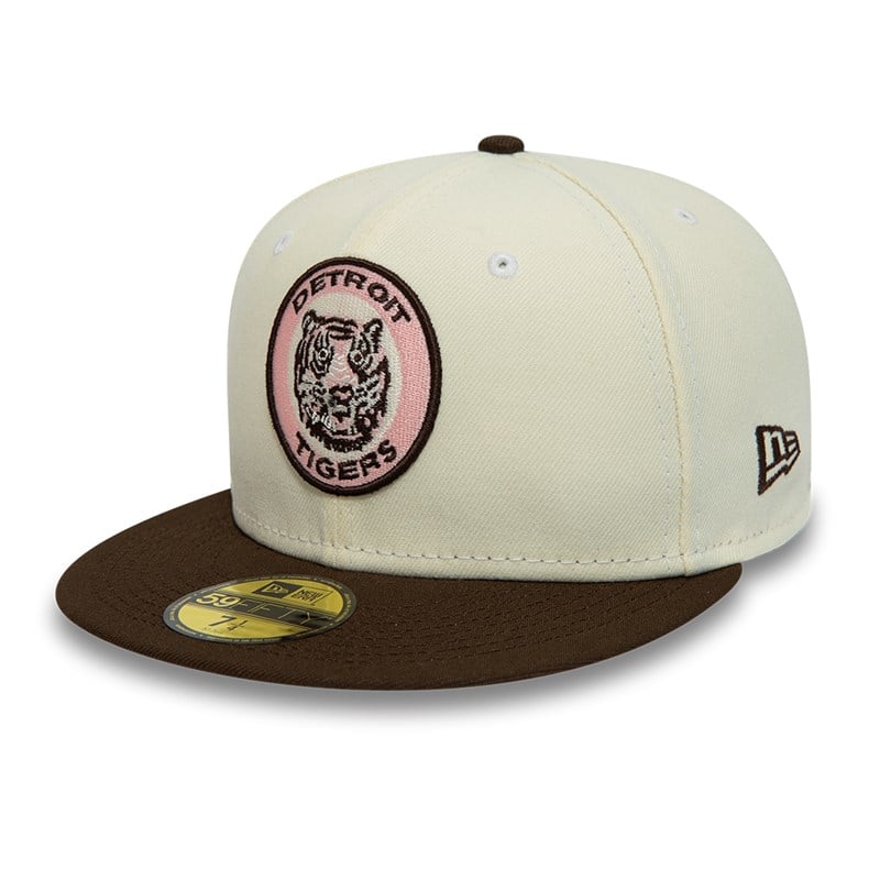 White New Era Detroit Tigers Fitted Cap 59fifty | NRDQ16783