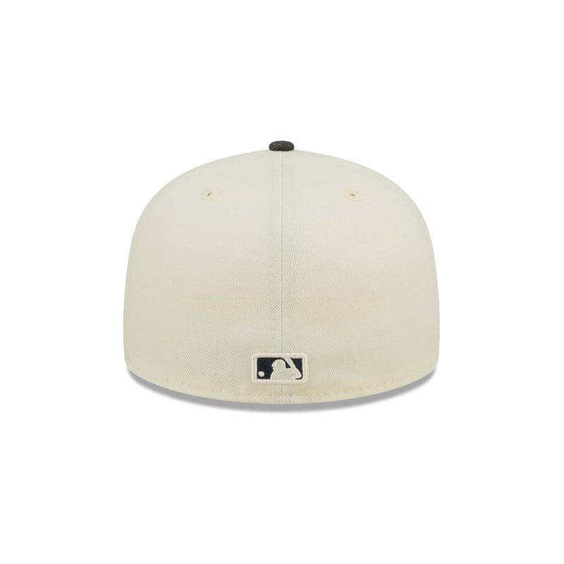 White New Era Detroit Tigers MLB Chrome Fitted Cap 59fifty | YNHF40596