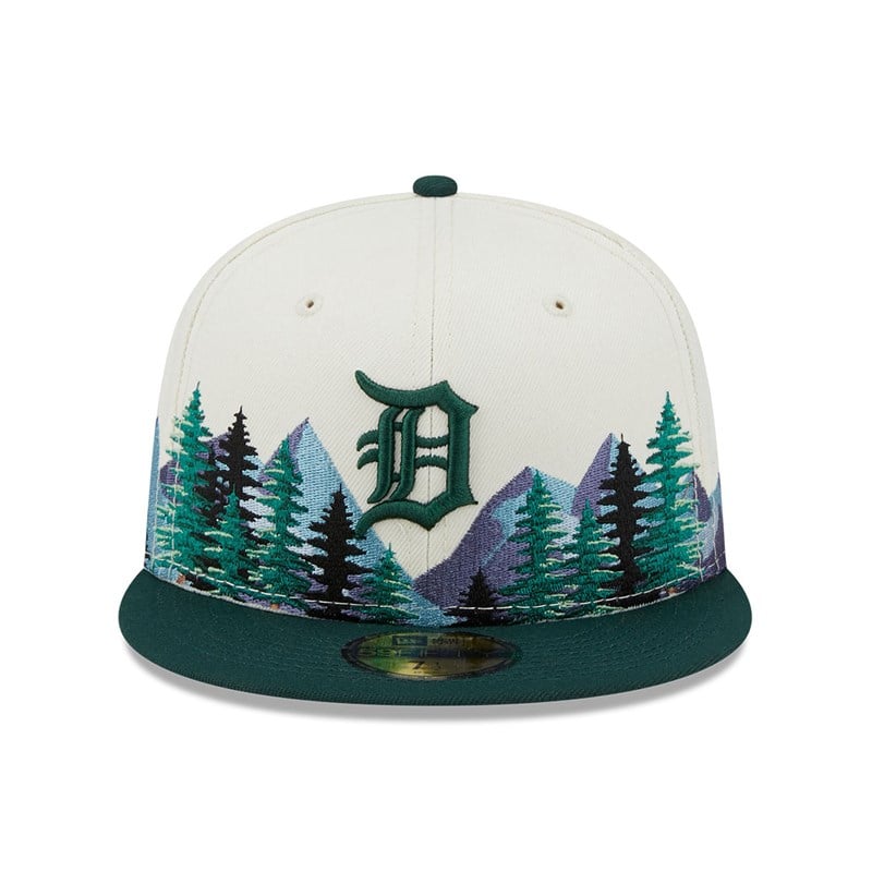 White New Era Detroit Tigers Outdoor Fitted 59fifty | RUWV17450