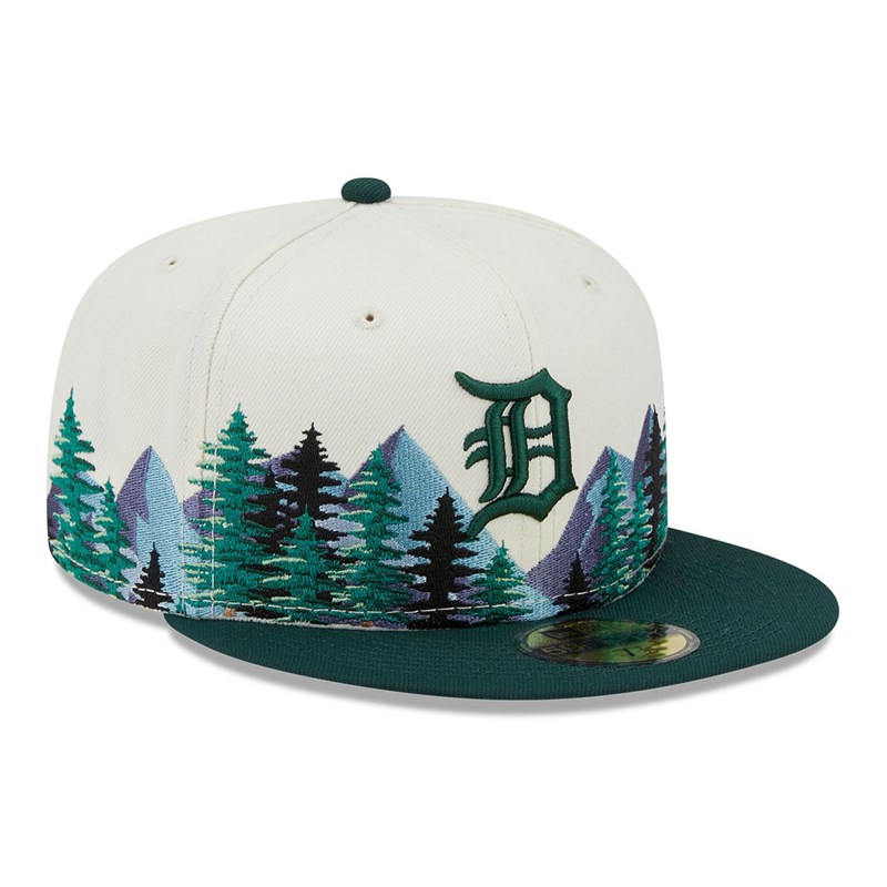 White New Era Detroit Tigers Outdoor Fitted 59fifty | RUWV17450