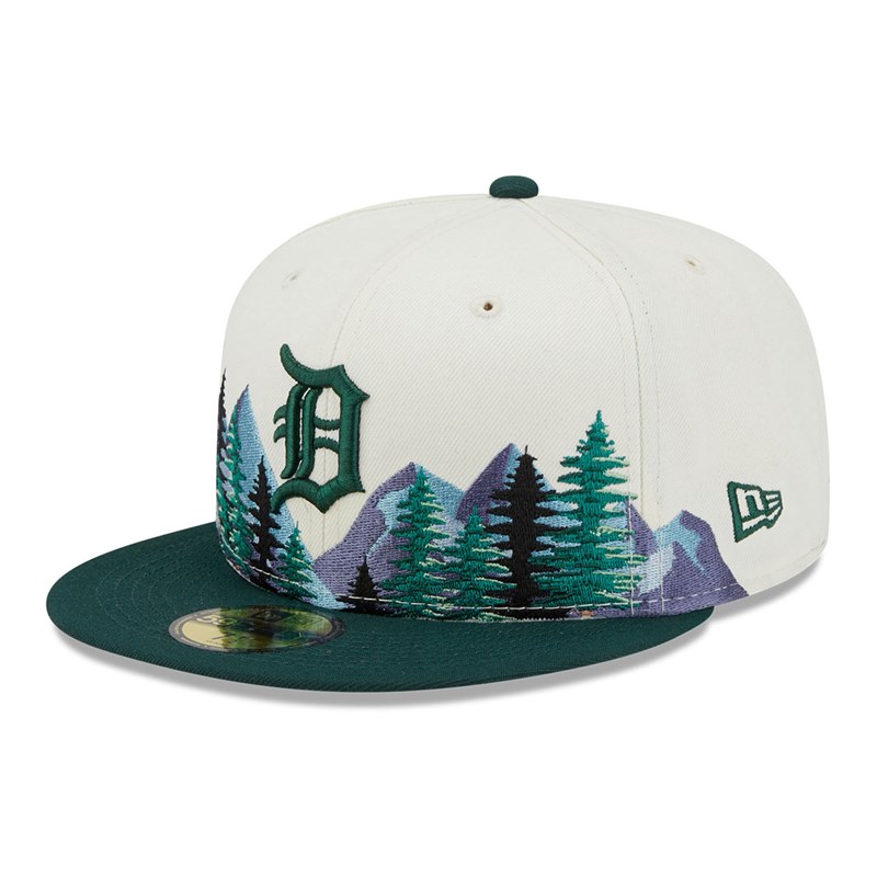 White New Era Detroit Tigers Outdoor Fitted 59fifty | RUWV17450