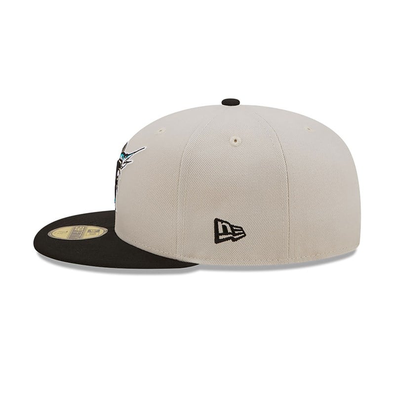 White New Era Florida Marlins Fall Classic Fitted Cap 59fifty | ZKDU54032