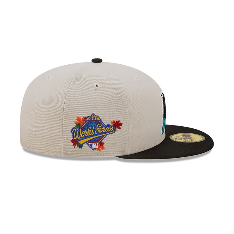 White New Era Florida Marlins Fall Classic Fitted Cap 59fifty | ZKDU54032