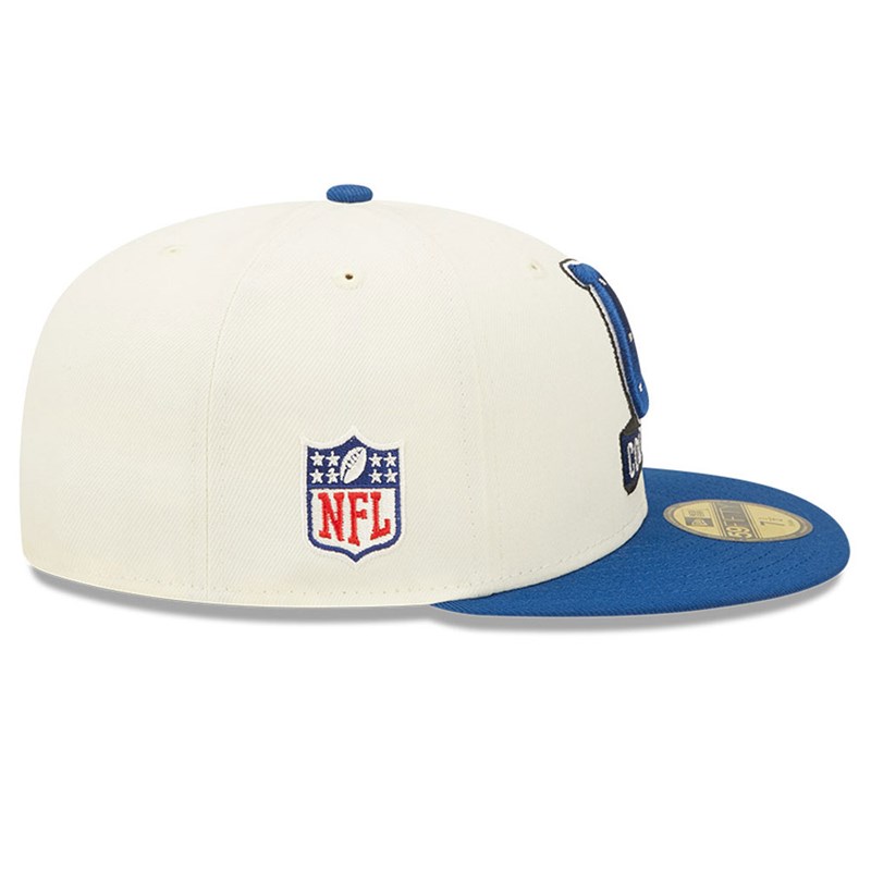 White New Era Indianapolis Colts NFL Sideline 2022 Fitted Cap 59fifty | GMEN60243