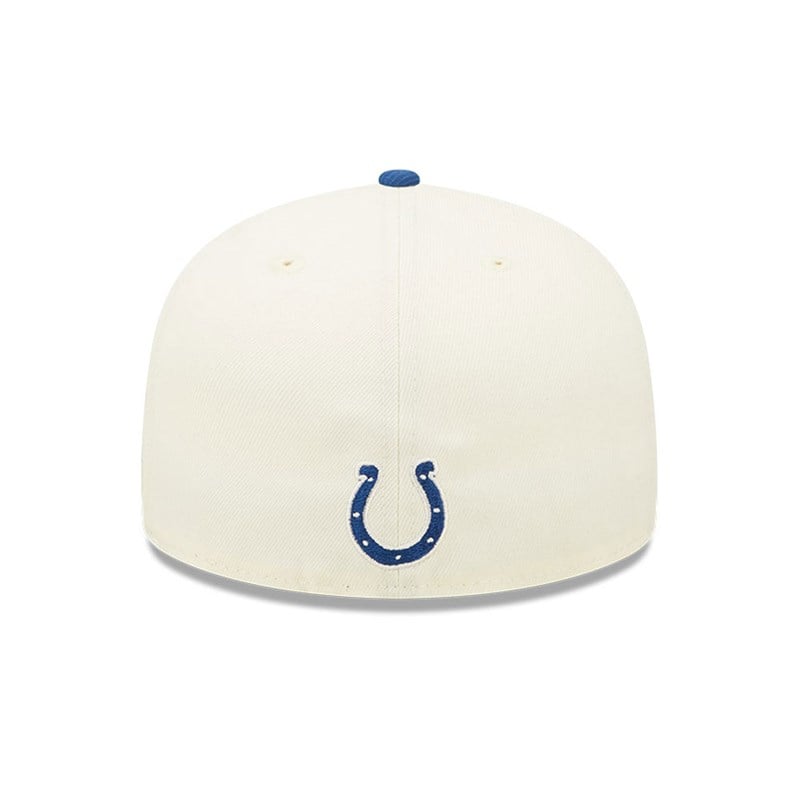 White New Era Indianapolis Colts NFL Sideline 2022 Fitted Cap 59fifty | GMEN60243