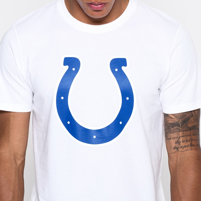 White New Era Indianapolis Colts Team Logo T-Shirt | GKYF70936