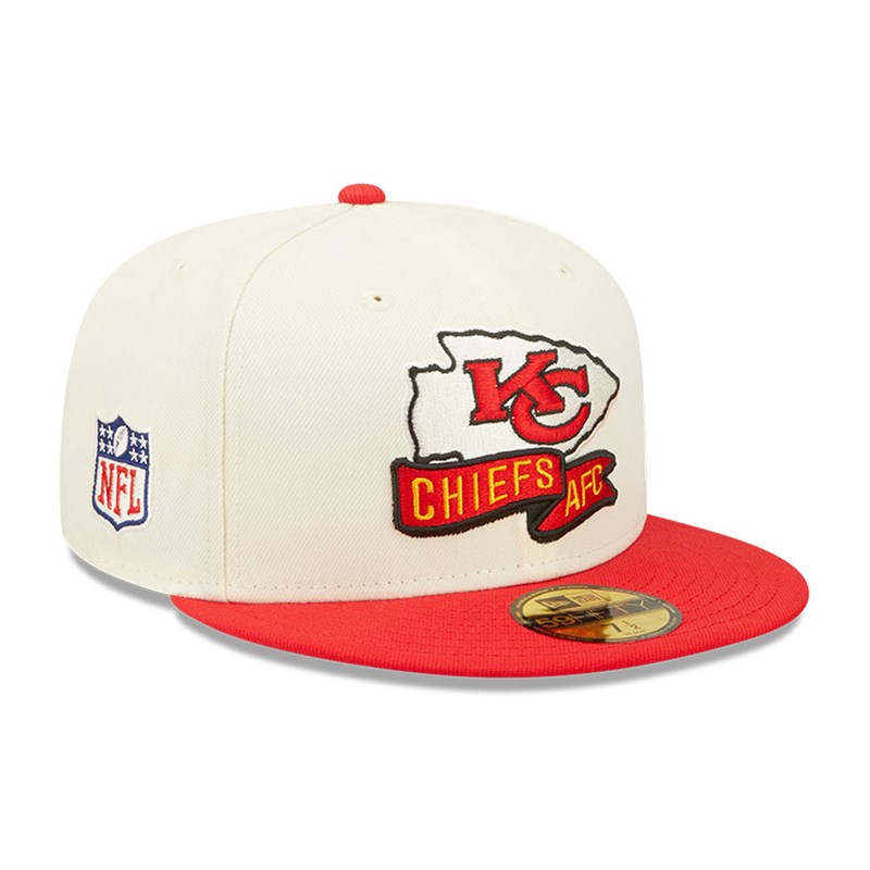 White New Era Kansas City Chiefs NFL Sideline 2022 Fitted Cap 59fifty | ILNZ92067