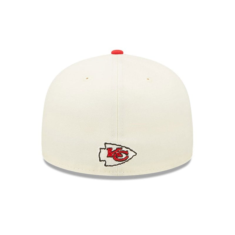 White New Era Kansas City Chiefs NFL Sideline 2022 Fitted Cap 59fifty | ILNZ92067