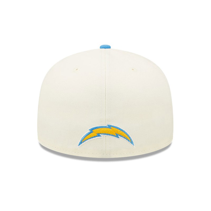 White New Era La Chargers NFL Sideline 2022 Fitted Cap 59fifty | MXEQ94386