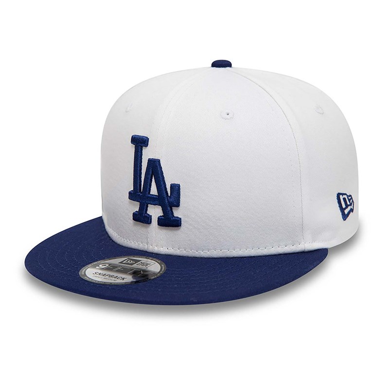 White New Era La Dodgers Crown Patches Cap 9fifty | PULS38915