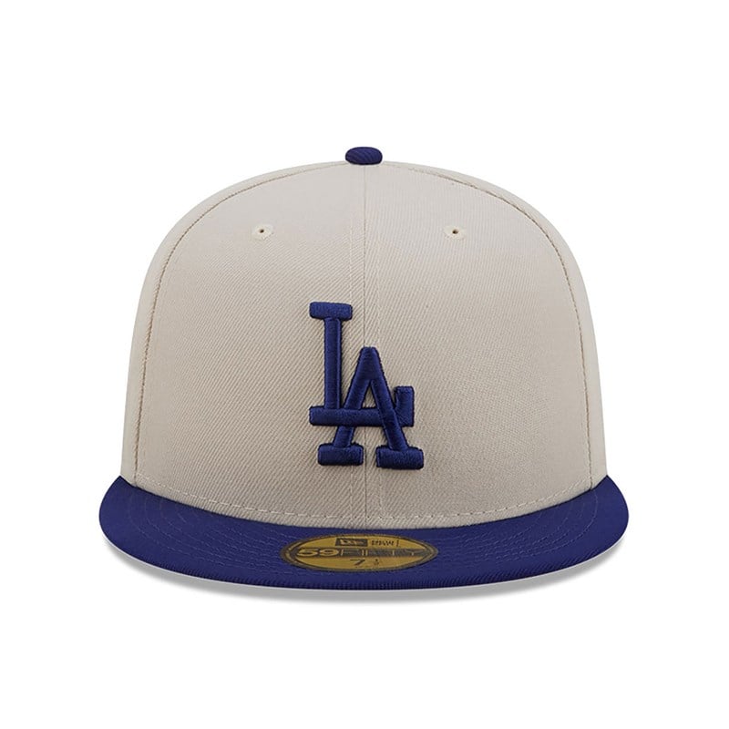 White New Era La Dodgers Fall Classic Fitted Cap 59fifty | ODQG67258