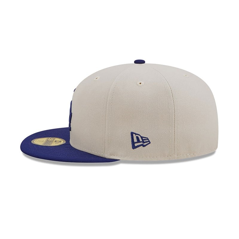 White New Era La Dodgers Fall Classic Fitted Cap 59fifty | ODQG67258