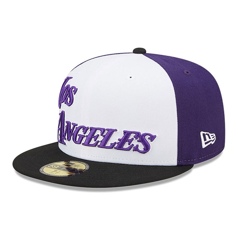 White New Era La Lakers Authentics City Edition Fitted Cap 59fifty | GZTJ28069