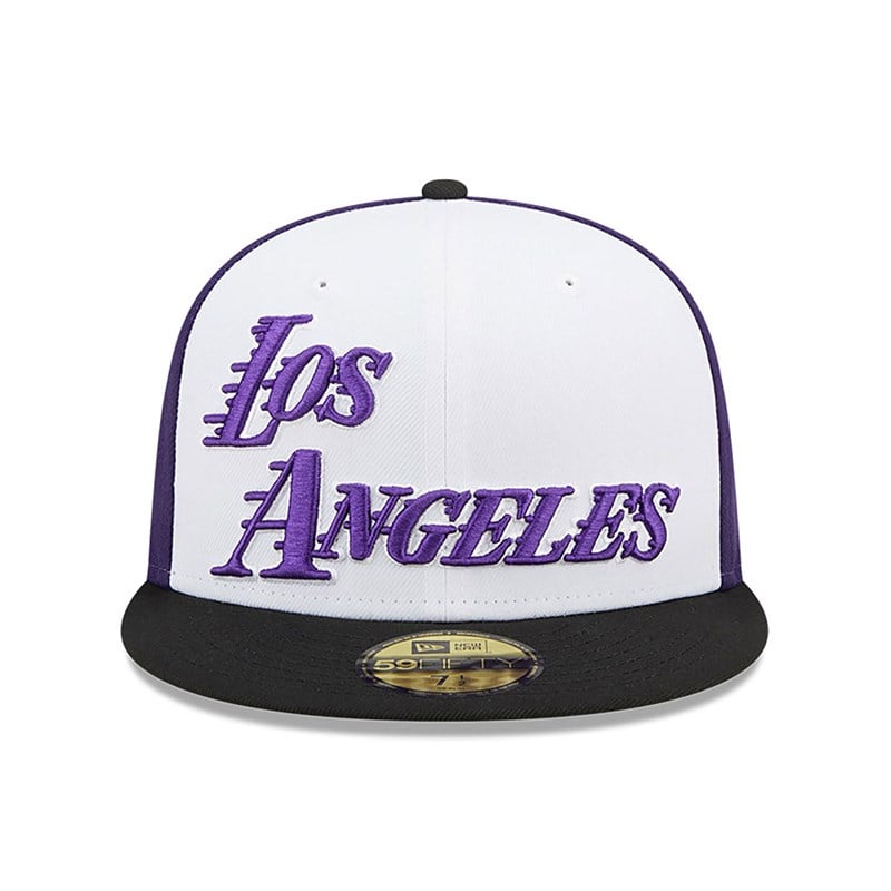 White New Era La Lakers Authentics City Edition Fitted Cap 59fifty | GZTJ28069