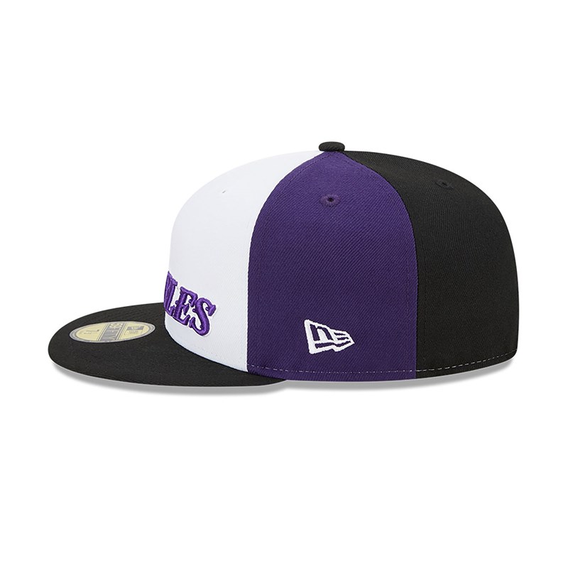 White New Era La Lakers Authentics City Edition Fitted Cap 59fifty | GZTJ28069