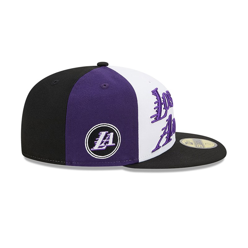 White New Era La Lakers Authentics City Edition Fitted Cap 59fifty | GZTJ28069