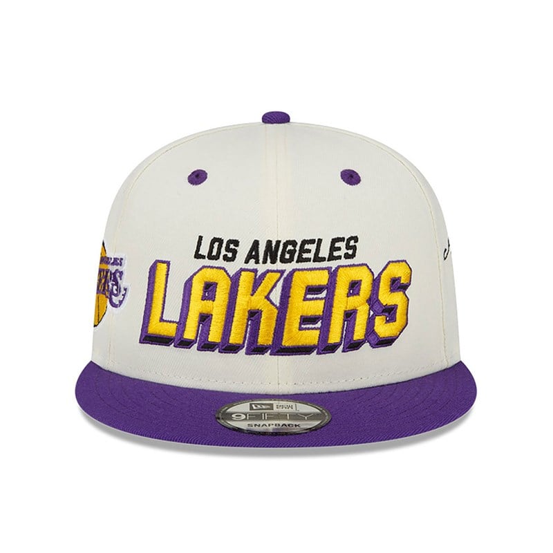 White New Era La Lakers Awake Cap 9fifty | PEOT93524