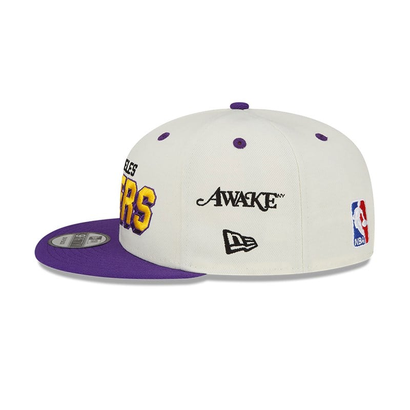 White New Era La Lakers Awake Cap 9fifty | PEOT93524