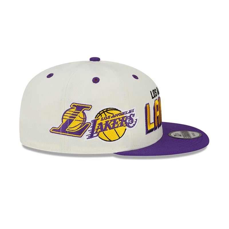 White New Era La Lakers Awake Cap 9fifty | PEOT93524